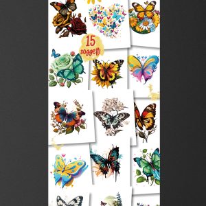 TATOO BUTTERFLY PIECES 300 X 0.20